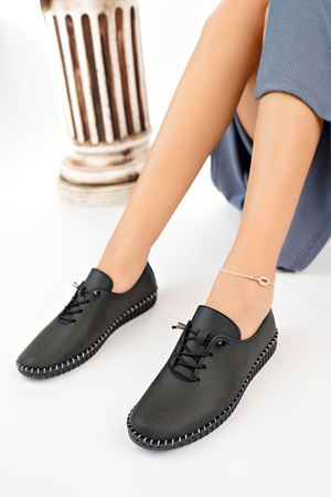 Ortopedik Ped Siyah Kadın Ayakkabı