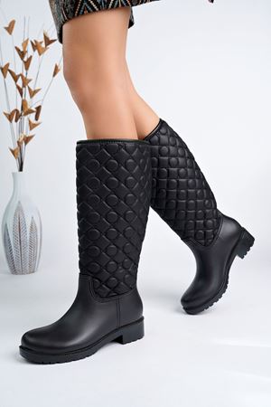 Siyah Uzun Yağmur Çizme