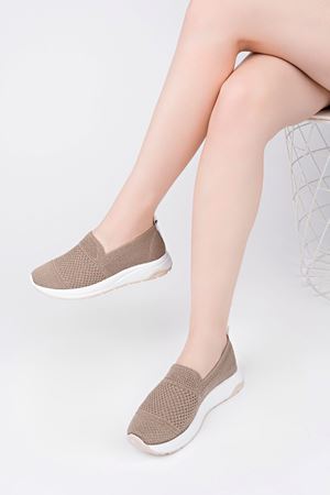 Ortopedik Pedli Vizon Triko Spor Ayakkabı