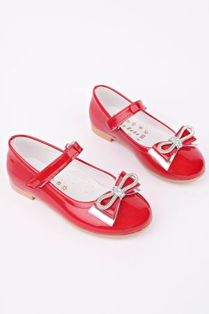 Kırmızı Rugan Kız Çocuk Ayakkabı